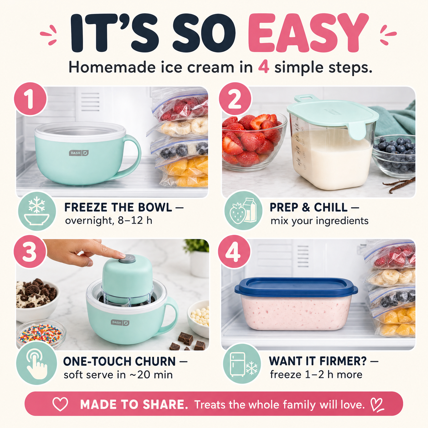 ScoopAtHome™ At home ice cream maker